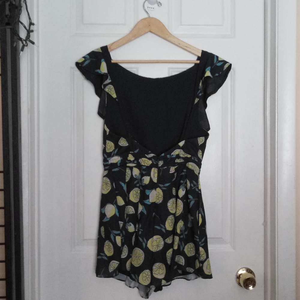 Fame & Partners The Vorsane Playsuit Romper Lemon Size 6 - Picture 7 of 15